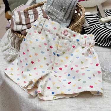 Mother&Kids Girls' shorts Floral hot pants Summer pants Wear cotton casual shorts over_voghion.com