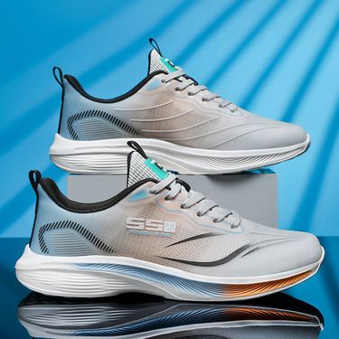 Men's Breathable Mesh Casual Sneakers For Daily Wear - Lightweight Comfortable Walking Shoes With Round Toe & Low Top Design_voghion.com