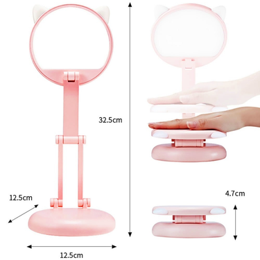 Cute Cat LED Table Lamp Children Study Eye Protection Desk Lamp 3600/6400mAh Long Battery Life Smart Bedroom Night Lamp_voghion.com