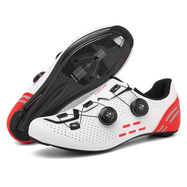 Outdoor Cycling Shoes Silver Carbon Fiber Outsole Cycling Lock Shoes Road Style_voghion.com