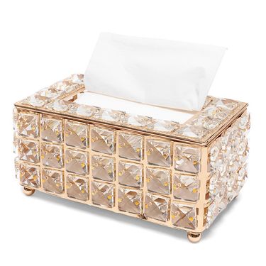 Diamond Tissue Box Home Storage Box Pen Holder Napkin Holder Metal Bedroom Kitchen Living Room Decor Gift Nordic Home Storage_voghion.com