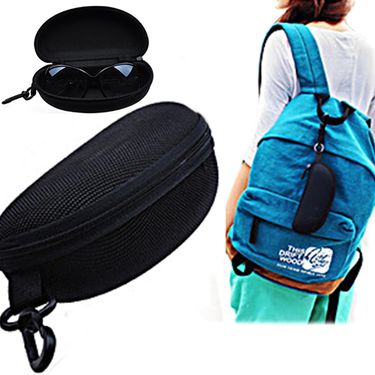 BeautyLife Black Portable Cute Style Hard Zipper Case Box Glasses Eye Glasses Sunglass Bag_voghion.com