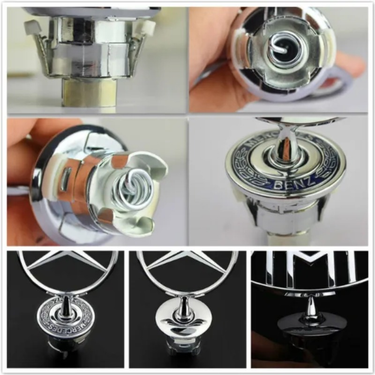 Car Hood Badge Car Emblem Auto Car Head Logo for Be.nz C200 E200 E260L E280 E300 S300 S350_voghion.com
