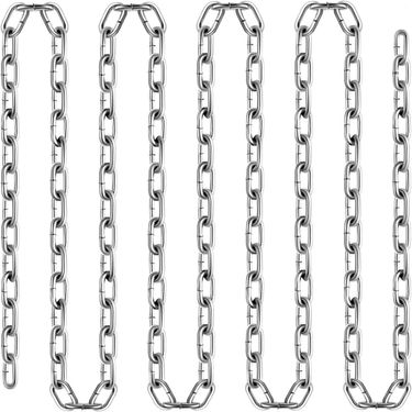 VEVOR Grade 30 Chain 3/16 Inch By 100Ft Length Grade 30 Proof Coil Chain Zinc Plated Grade 30 Chain For Towing Logging Agriculture And Guard Rails_voghion.com