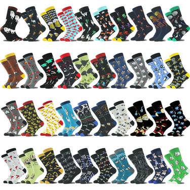 Copyright Medical Police Animal Illustration Trendy Large Cotton Men's Socks_voghion.com