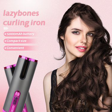 new portable curling iron cross border fully automatic foreign trade curling iron usb lazy curling wireless charging_voghion.com