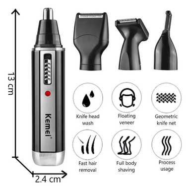 24 hot Rechargeable Beard 4in1 Men Trimmer For Nose And Ear Hair Removal Clean hine Eyebrow shaver Mini razor_voghion.com