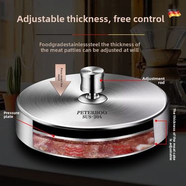 Hamburger Meat 304 Stainless Steel Press Manual Household Beef Patty Model Tool Round Rice Ball Mold_voghion.com