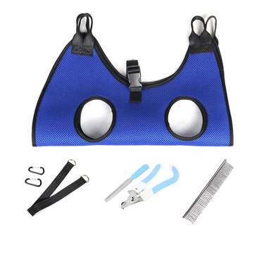 Cat and dog nail trimming, pet beauty hammock, small and medium-sized cat and dog fixed suspension, auxiliary cat washing bag_viptrois.com