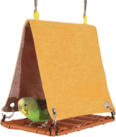 Hanging Parrot Hammock Nest With Sturdy Bottom Breathable Rattan Bottom Summer Bird Sleeping Tent Parrot Habitat Bird Nest Bed Hideaway For Lovebird ._voghion.com