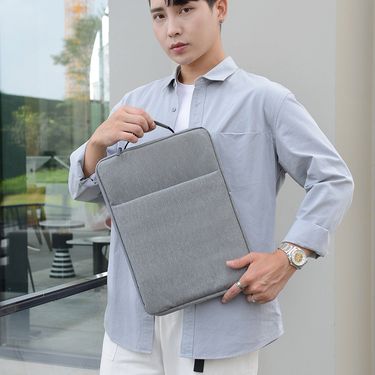 Laptop Sleeve Computer Tablet Storage Bag Shockproof Plush Inner Protective Case Anti-drop Handbag_voghion.com