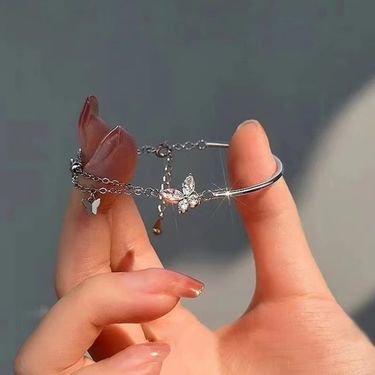 Butterfly Women Fashion High-end Bracelet Jewelry Niche Exquisite Sparkling Diamond Qixi Valentine's Day Gift For_voghion.com