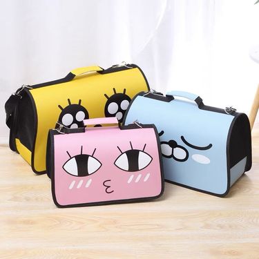 Handheld Breathable Cartoon Cute Cat Bag New Pet Bag Portable Oxford Cloth Crossbody Dog Bag For Outdoor Use_voghion.com