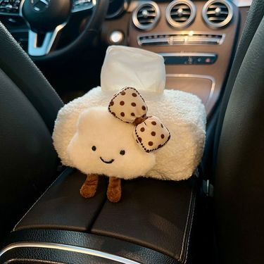 Cute Cloud Armrest Box, Seat Type Car Tissue Bag, Women's High-end Feeling_voghion.com