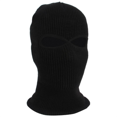 Two Hole Knitted Hat Sports Face Mask Winter Face Mask Warm Hood Men's Skiing Cycling Face Mask_voghion.com
