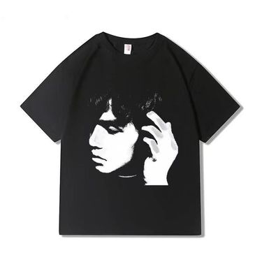 Jay Chou Same Printed American Style Men S Fashion Drd Loose T Shirt Short Sleeve Summer Clothes_voghion.com