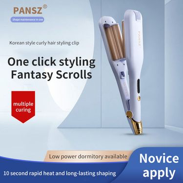 French Style Deep V Egg Roll Water Wave Big Waves 32MM Large Curl Lazy Artifact Iron Wool Curling Hair Tool_voghion.com