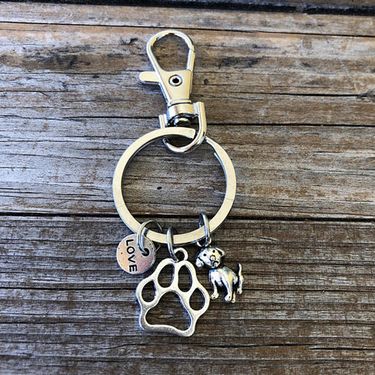 Education & Office Supplies Handmade Cute Dog/Cat Lady Charm Keychain_voghion.com