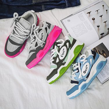 Athletic Shoes autumn new couple dad shoes men's low top platform booster casual shoes niche sneaker men's one-piece replacement_voghion.com