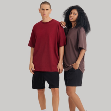 Women's Clothing Retro Pure Cotton Short Sleeved T Shirt High Street Fashion Brand Drop Shoulder Ami Khaki Wide Version Bottom_voghion.com