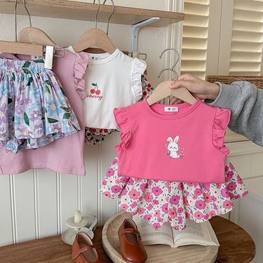 Kids’ Clothing girls printed short sleeves summer new arrivals children's clothing girls T shirt_voghion.com