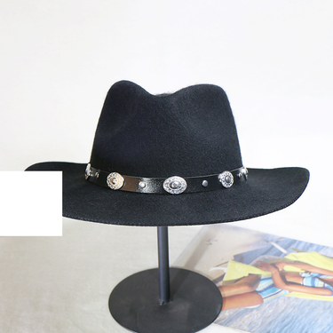 men's woolen American western cowboy hat travel performance hat_voghion.com