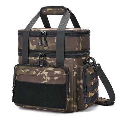 Tactical Lunch Box For Men, Insulated Bag Adult, Thermal Lunchbox Leakproof Waterproof Cooler Bag, Dual Compartment Tote,Crossbody Bag, Large Capacity_voghion.com