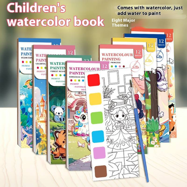 Kids Coloring Book With 4 Fun Themes - Space Adventure, Princess, Forest Animals & Unicorn, Perfect For Toddlers & Preschoolers, Non-Toxic Paper_voghion.com
