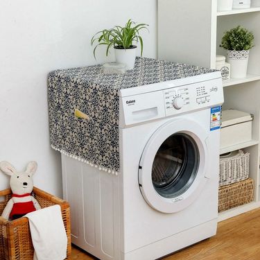 Cartoon Cat Drum Washing Machine Dust Cover Front Loading Fridge Covers organizer Microwave Oven Dust Cover Refrigerator Cover_voghion.com