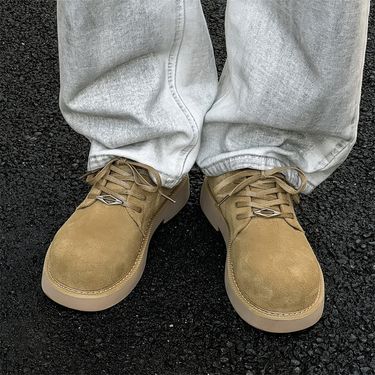 New Leather Spring Men's Shoes High-top Men's Heightening Tooling Martin Boots_voghion.com