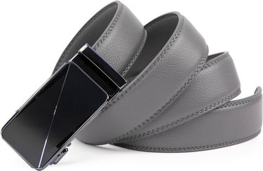 Leather Belt Without Holes, Width 35 Mm, For Men's Suit Business Clothing, Length 115 Cm - 150 Cm, Size_voghion.com