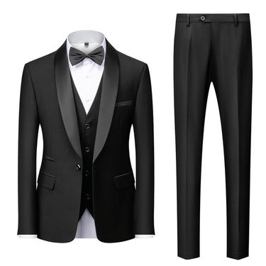 Men's Clothing Spring New Men's Business Casual Suit Wedding Groom Dress Banquet Slim Suit_voghion.com