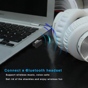 Xinweiqing Mini Bluetooth-compatible 5.0 USB Wireless Adapter Audio Receiver Transmitter for PC Laptop Earphone_voghion.com