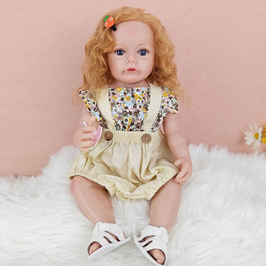 55cm baby doll with planting hair, soft rubber, dress up doll, princess birthday gift, washable, dress up toy doll_voghion.com