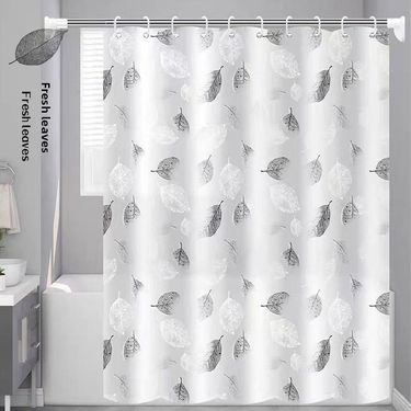 Blocking Bathroom Door Shower Curtain Fabric Waterproof Mildewproof_voghion.com