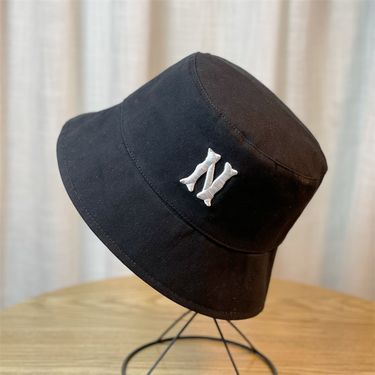 Korean Casual and Versatile Letter Embroidered Fisherman Hat with Sun Shading and Fashionable Instagram Basin Hat for Men and Women_voghion.com