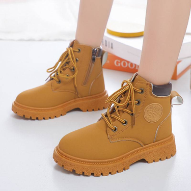 NEW The Best-selling Yellow Boots Are Warm And Versatile, Featuring A New British-style Children's Boot_voghion.com