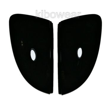 Pair Black Side Mirror Caps Cover for Skoda SuperB III 2016 2019 Auto replace door wing_voghion.com