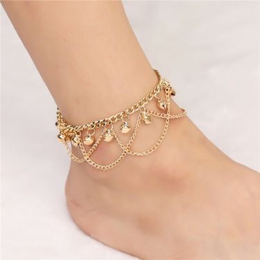 Footwear Personalized Fashion Bohemian Wave Tassel Bell Women's Ankle_voghion.com