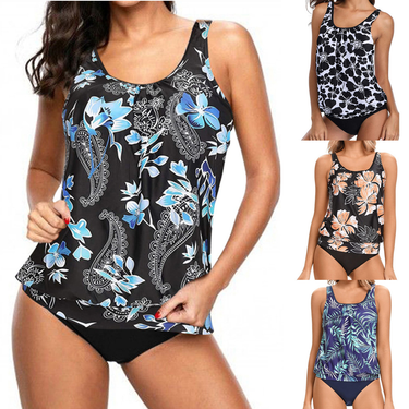 2023 New Split Swimwear Sexy Tankini Conservative Women's Swimwear_voghion.com