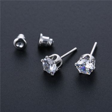 Joseph Jewelry Korean Style Temperament Earrings Unisex Korean Jewelry Six Claw Zircon Earrings Earrings_voghion.com