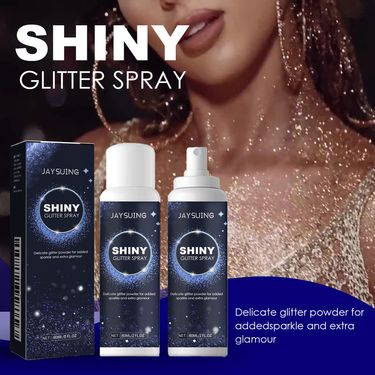 Jaysuing Brightening Glitter Spray, Halloween Party Nightclub Clothes Film Clavicle Hair Highlight Spray_voghion.com