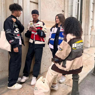 Men's Clothing official store Early autumn pioneer niche letter jacket men's national trend thin motorcycle baseball jacket_voghion.com