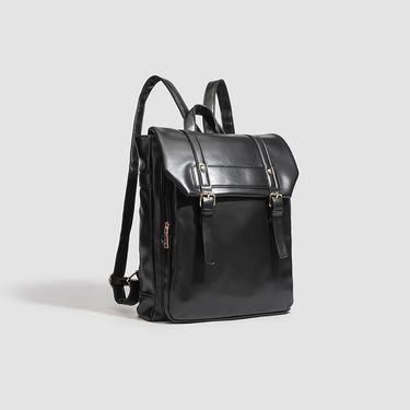 Backpack College Style Backpack Retro Soft Leather PU Men's Bag Casual Cambridge Commuter Schoolbag Large Capacity New_voghion.com