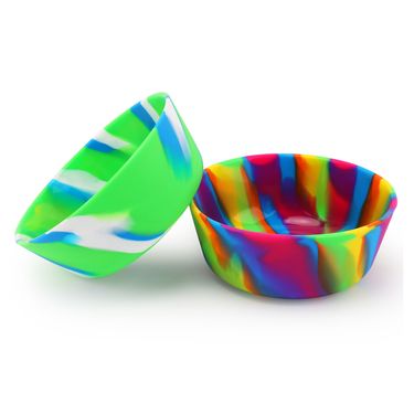 Eco-friendly portable outdoor salad bowl Camo Camping silicone pet Bowl Children's snack bowl Road trip fall proof_voghion.com
