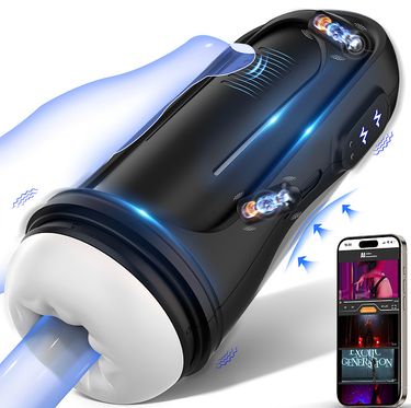 AnRui Canned Airplane Cup Third Generation APP For Men's Sexual Masturbation Double Sided Press Ten Frequency Dual Motor Vibration Masturbator_voghion.com