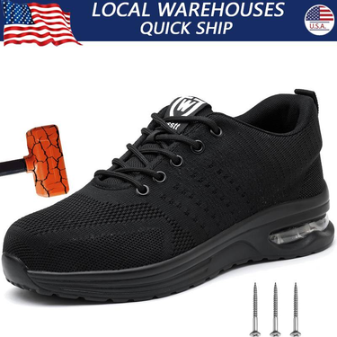 New Styles Men Safety Boots With Steel Toe Cap Anti-smash Work Sneakers Safety Shoes Men Indestructible Work Boots_voghion.com