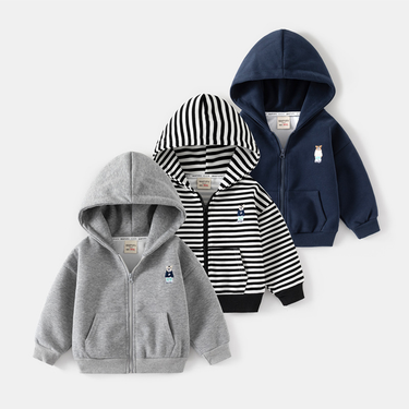 kids'clothing Children's hoodie boys compound thick hoodie baby zipper coat trend_voghion.com
