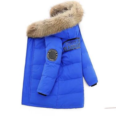 Popular Children's Clothing Boys' Cotton Padded Jacket Children's 2024 Winter New Style Jacket Mid Length Thick Down Cotton Jacket_voghion.com