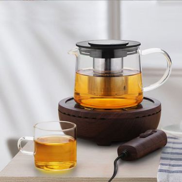 Glass Teapot Set With Stainless Filter – 600ml/1000ml/1500ml, Heat-Resistant Borosilicate, Modern Minimalist Style – Ideal For Tea, Coffee & Gifts_voghion.com